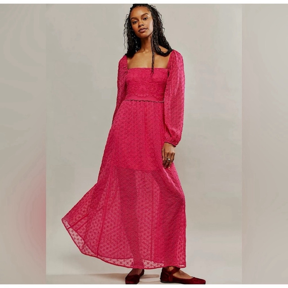 Free People Dresses & Skirts - Women's Free People Malina Maxi Dress in Pink - Size XS